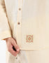 Linen shirt with front pocket